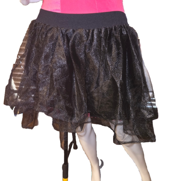Spirit Halloween Shimmering Black Costume Skirt - Picture 1 of 5